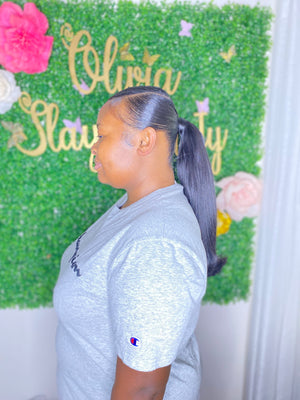 Barbie Style Ponytail using Two and a Half Bundles of Cambodian Wavy